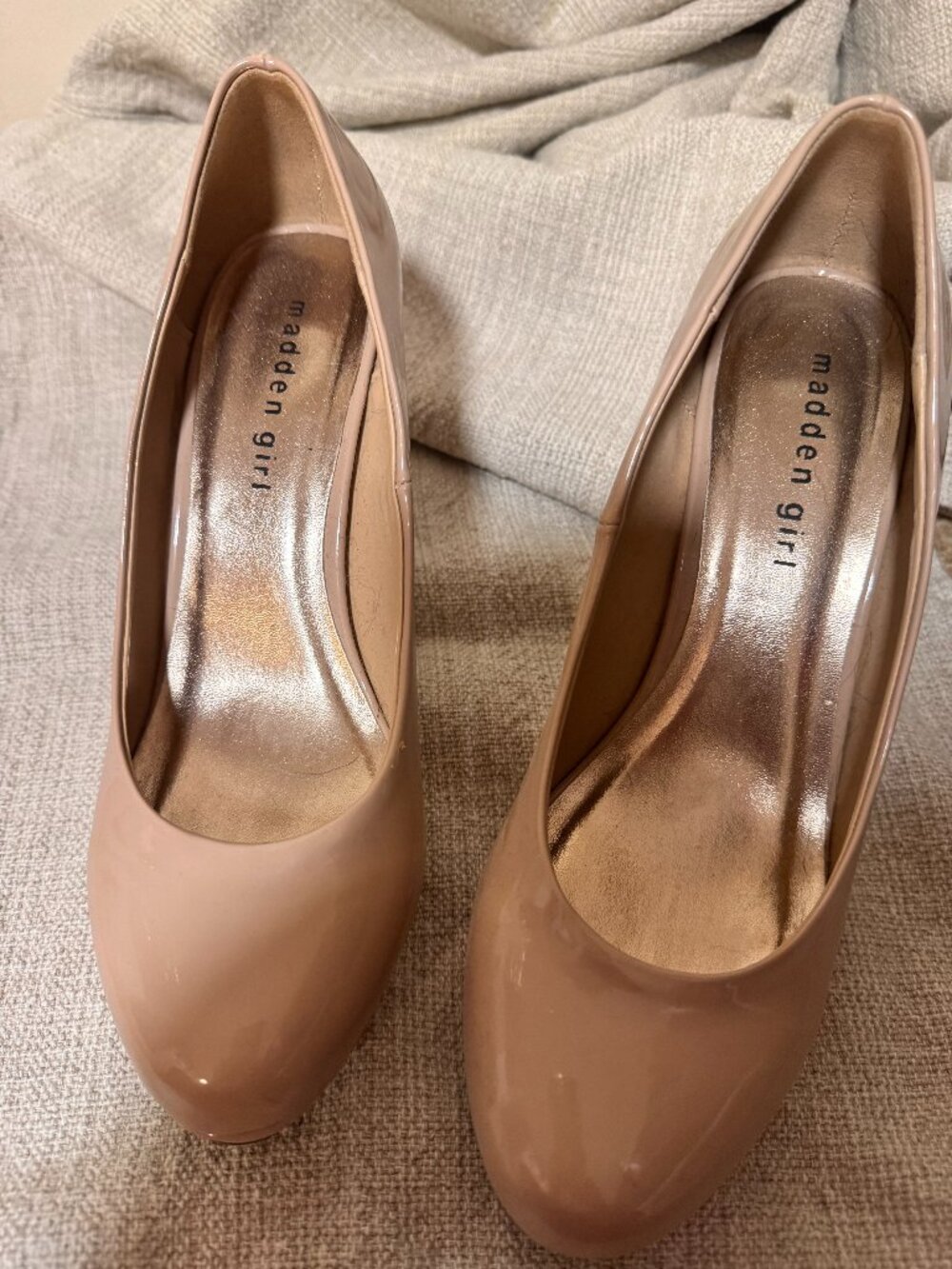 Madden Girl Nude High Heels Size 7.5 US